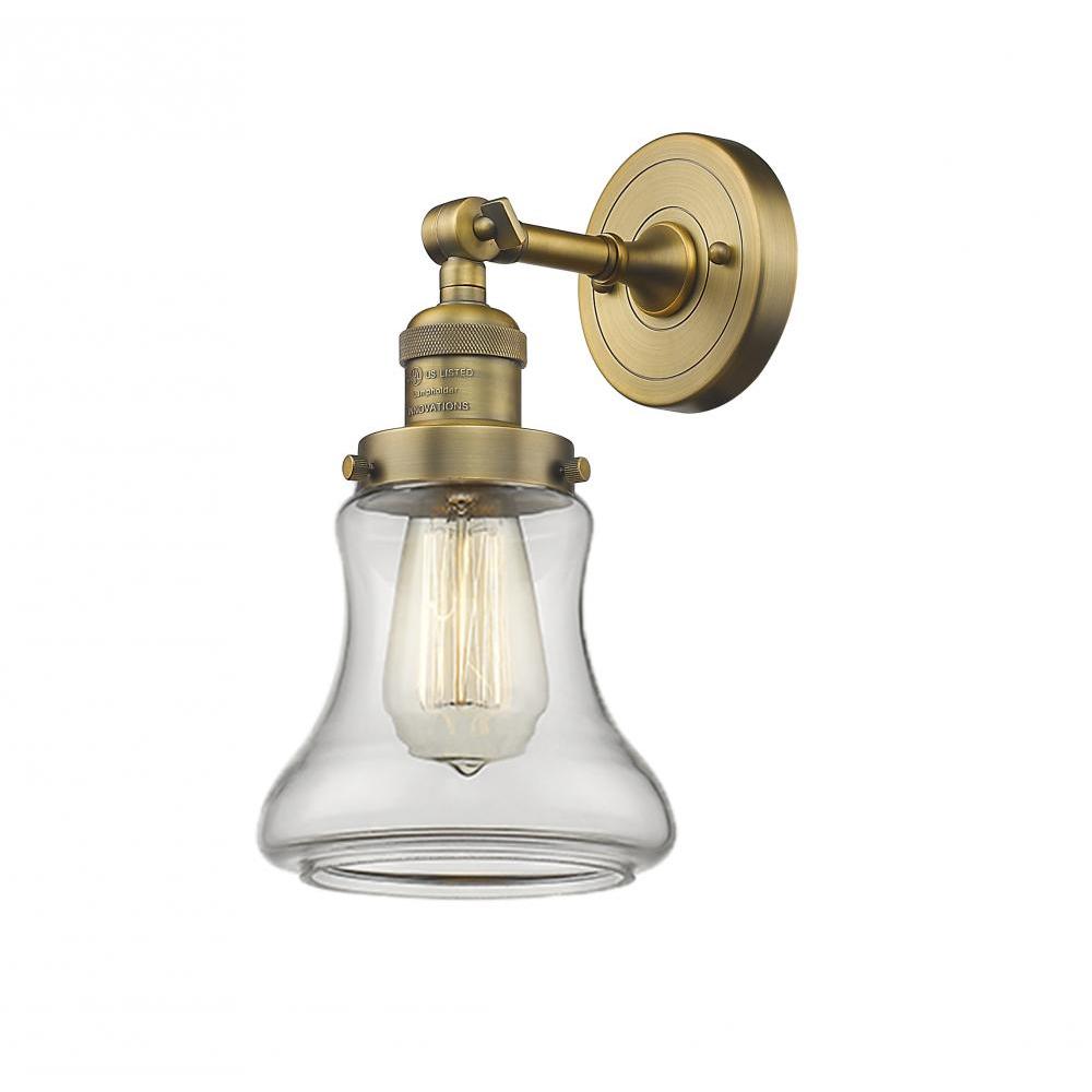 Bellmont - 1 Light - 7 inch - Brushed Brass - Adjustable Sconce