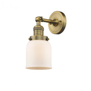 Bell - 1 Light - 5 inch - Brushed Brass - Adjustable Sconce