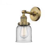 Bell - 1 Light - 5 inch - Brushed Brass - Adjustable Sconce