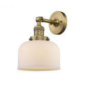 Bell - 1 Light - 8 inch - Brushed Brass - Adjustable Sconce