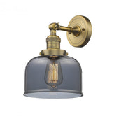 Bell - 1 Light - 8 inch - Brushed Brass - Adjustable Sconce