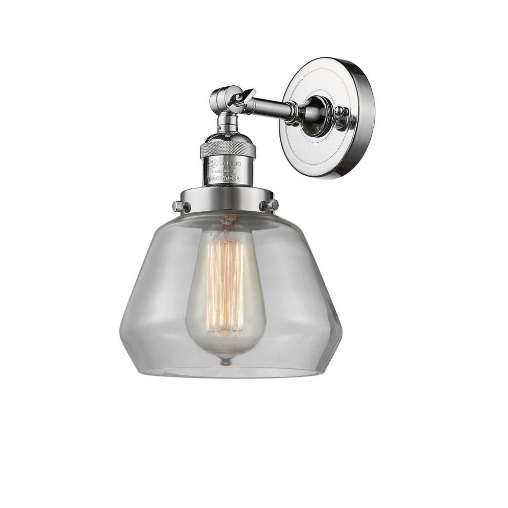 Fulton - 1 Light - 7 inch - Polished Chrome - Adjustable Sconce