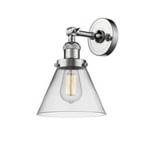 Cone - 1 Light - 8 inch - Polished Chrome - Adjustable Sconce