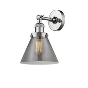 Cone - 1 Light - 8 inch - Polished Chrome - Adjustable Sconce