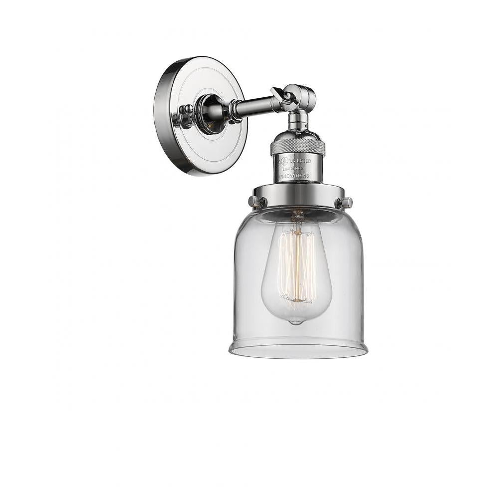 Bell - 1 Light - 5 inch - Polished Chrome - Adjustable Sconce