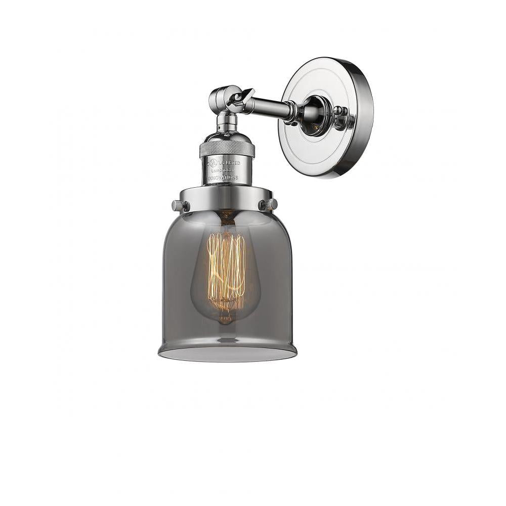 Bell - 1 Light - 5 inch - Polished Chrome - Adjustable Sconce
