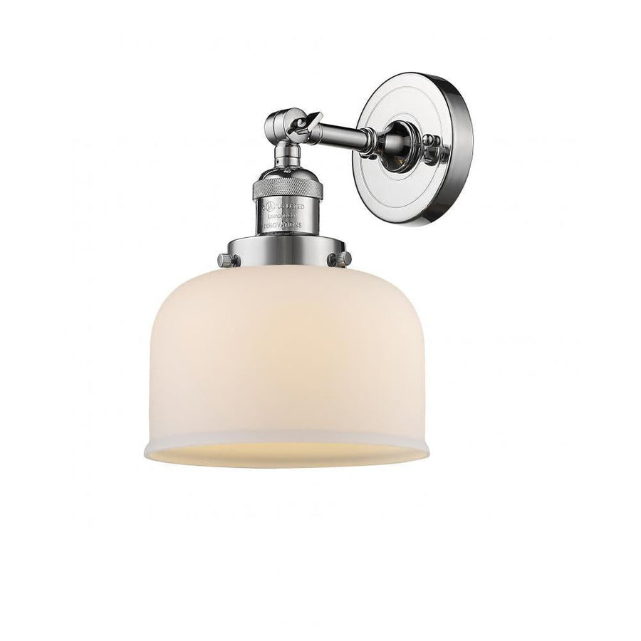 Bell - 1 Light - 8 inch - Polished Chrome - Adjustable Sconce