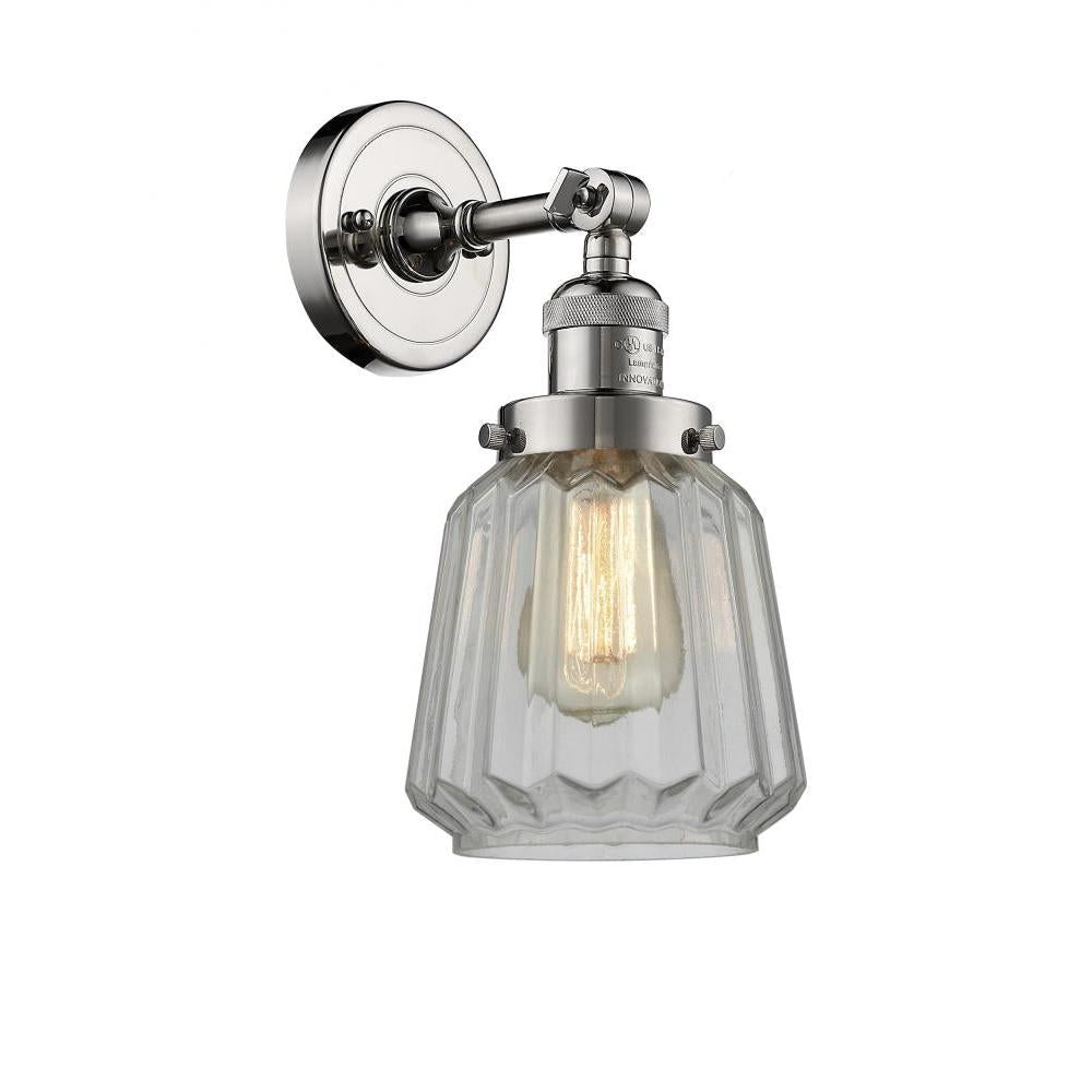 Chatham - 1 Light - 7 inch - Polished Nickel - Adjustable Sconce