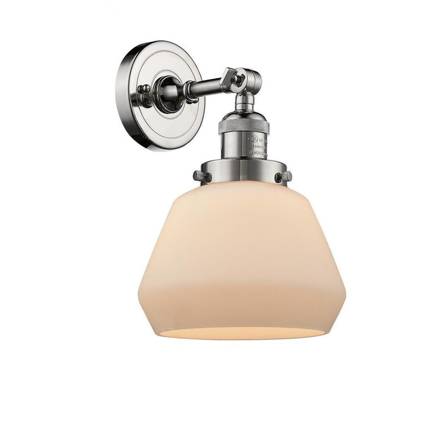 Fulton - 1 Light - 7 inch - Polished Nickel - Adjustable Sconce