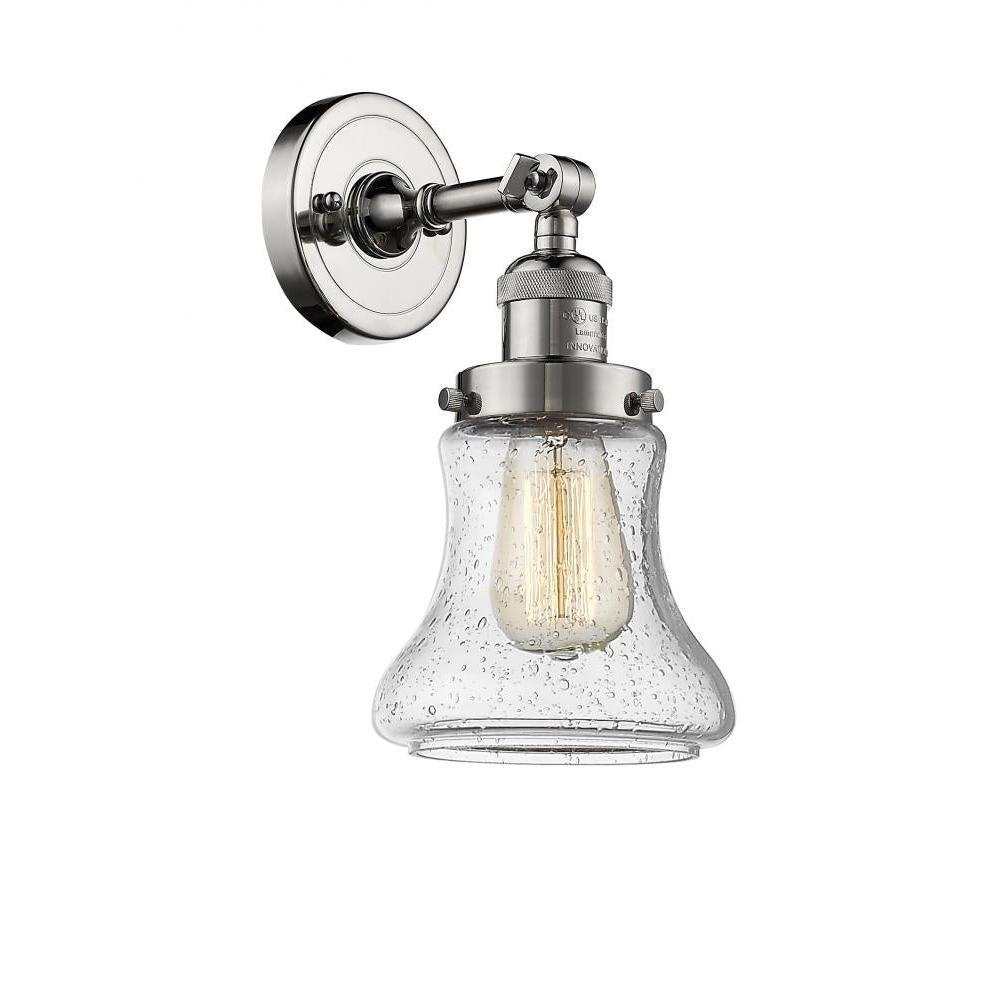 Bellmont - 1 Light - 7 inch - Polished Nickel - Adjustable Sconce