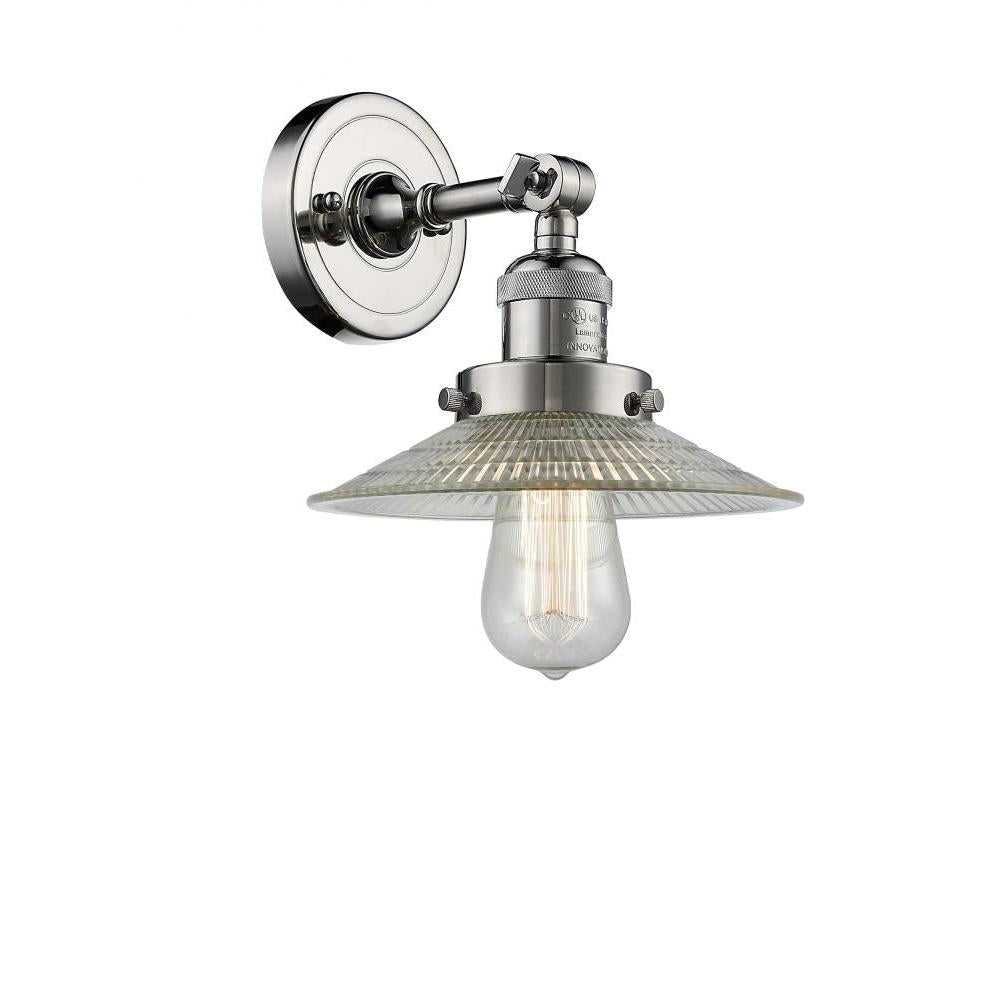 Halophane - 1 Light - 9 inch - Polished Nickel - Adjustable Sconce