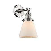Cone - 1 Light - 6 inch - Polished Nickel - Adjustable Sconce