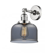 Bell - 1 Light - 8 inch - Polished Nickel - Adjustable Sconce