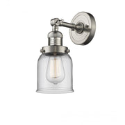 Bell - 1 Light - 5 inch - Brushed Satin Nickel - Adjustable Sconce
