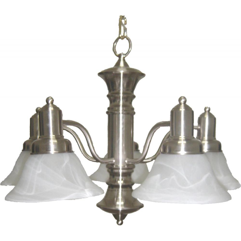 Maxim Lighting 20325MRSN Newburg 24.75 Inch Down Light Chandelier – Satin Nickel
