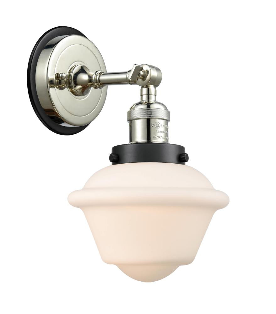 Innovations Lighting OXFORD 203PN-BPBK-HRBK-G531 Sconce Traditional - Nickel