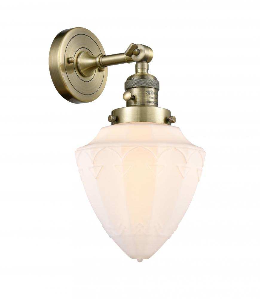 Innovations Lighting BULLET 203SW-AB-G661-7-LED Sconce Art Deco - Brass