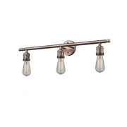 Bare Bulb 3 Light Bath Vanity Light