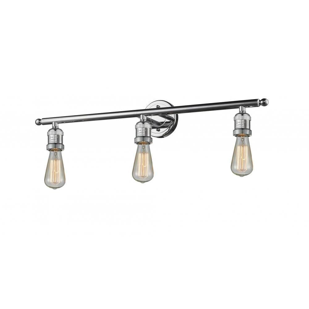 Bare Bulb 3 Light Bath Vanity Light
