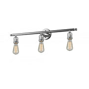 Bare Bulb 3 Light Bath Vanity Light