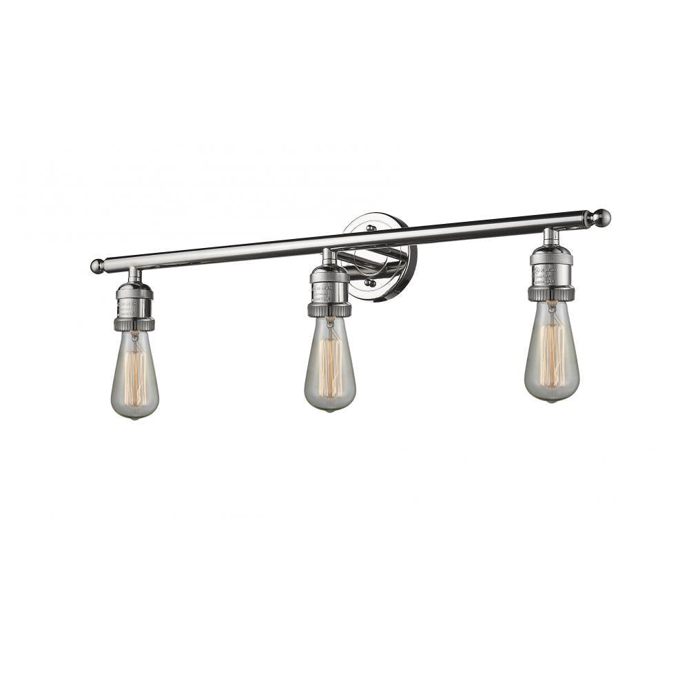 Bare Bulb 3 Light Bath Vanity Light