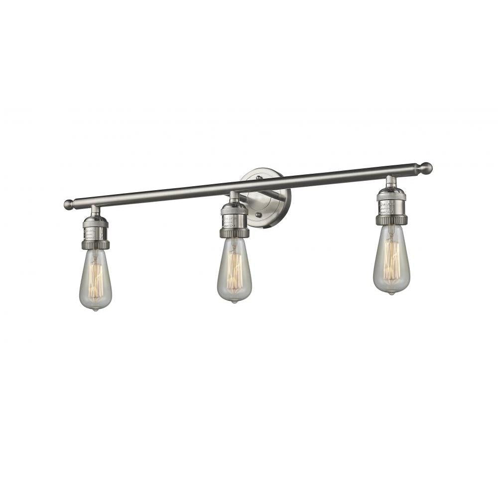 Bare Bulb 3 Light Bath Vanity Light