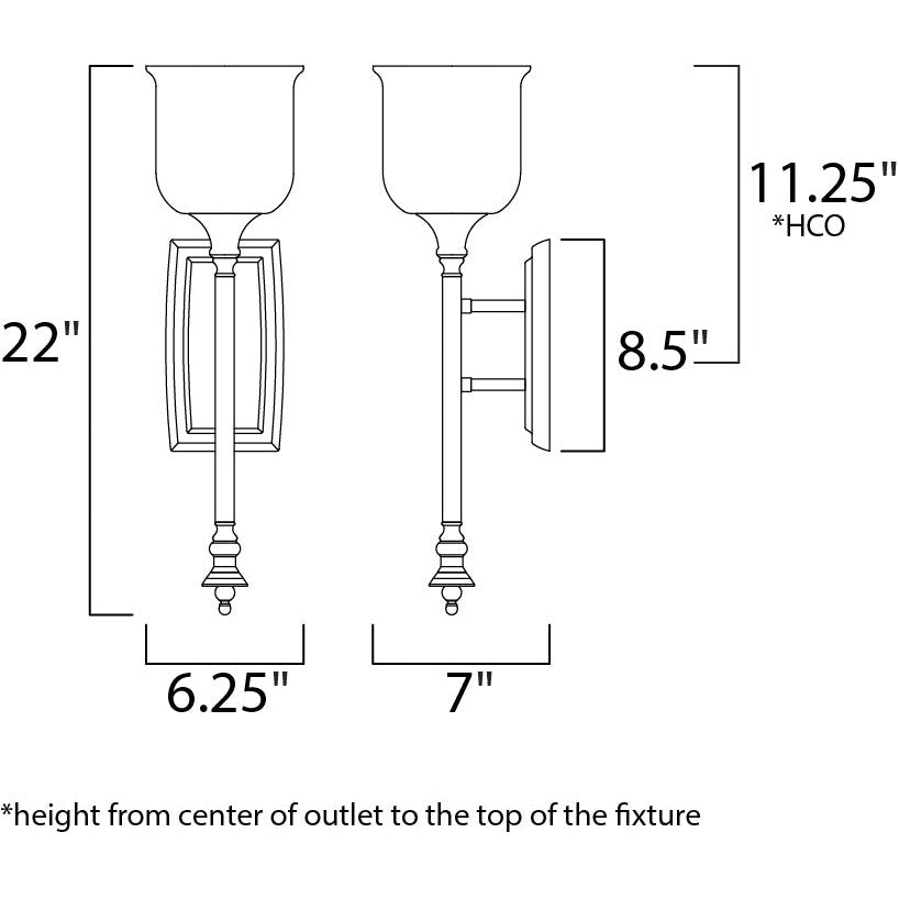 Maxim Lighting CENTENNIAL 20479CLPN Sconce Americana - Nickel