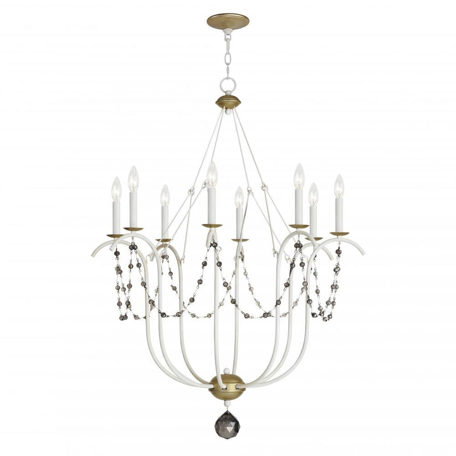 Formosa 32 Inch Chandelier – Ecru/Venetian Gold