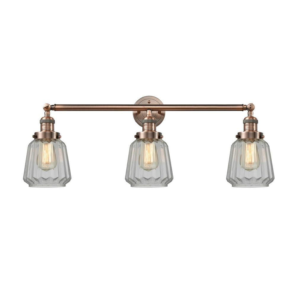 Chatham - 3 Light - 30 inch - Antique Copper - Bath Vanity Light