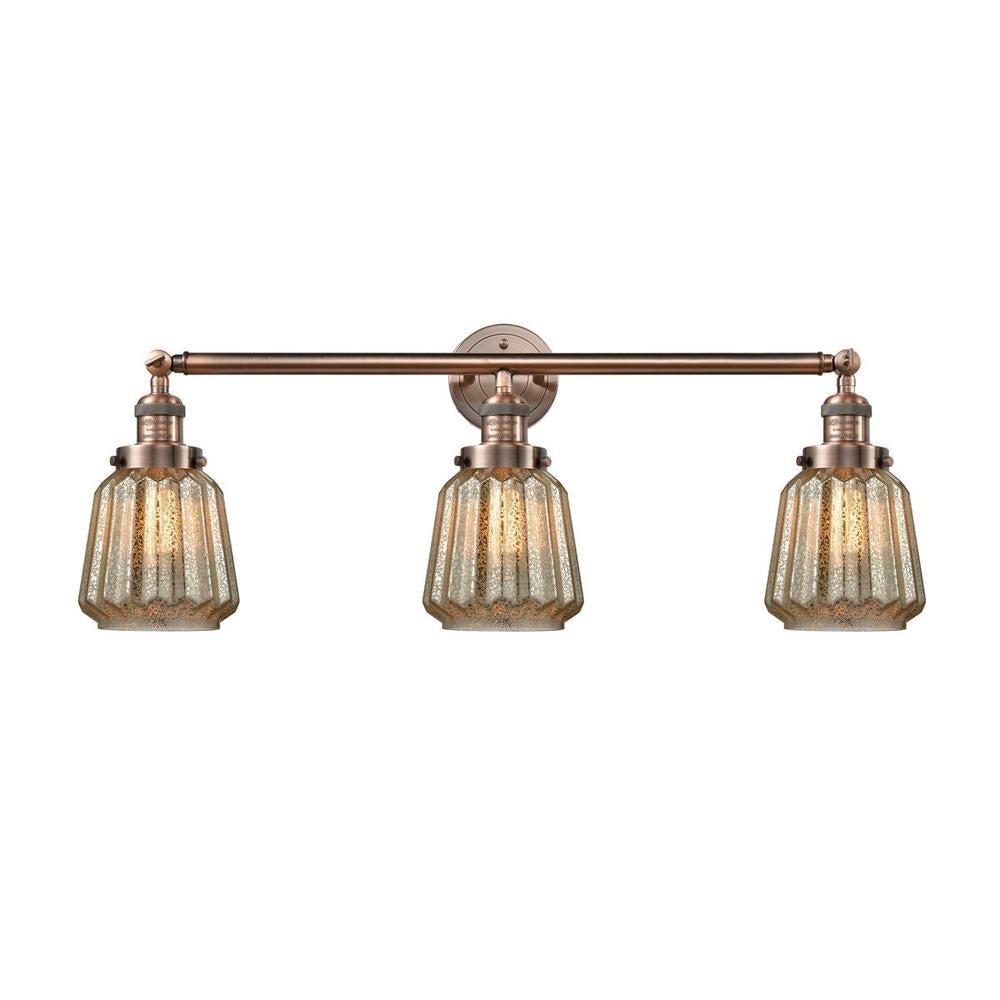 Chatham - 3 Light - 30 inch - Antique Copper - Bath Vanity Light