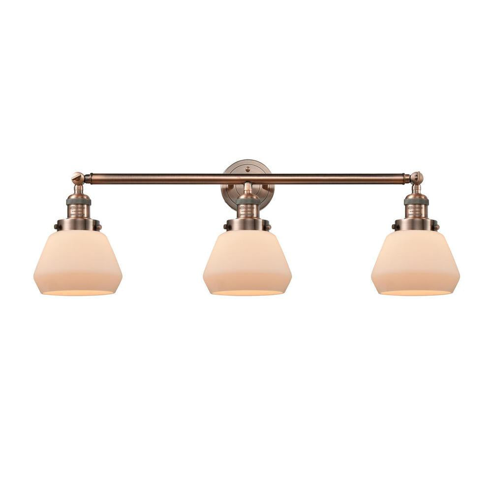 Fulton - 3 Light - 30 inch - Antique Copper - Bath Vanity Light