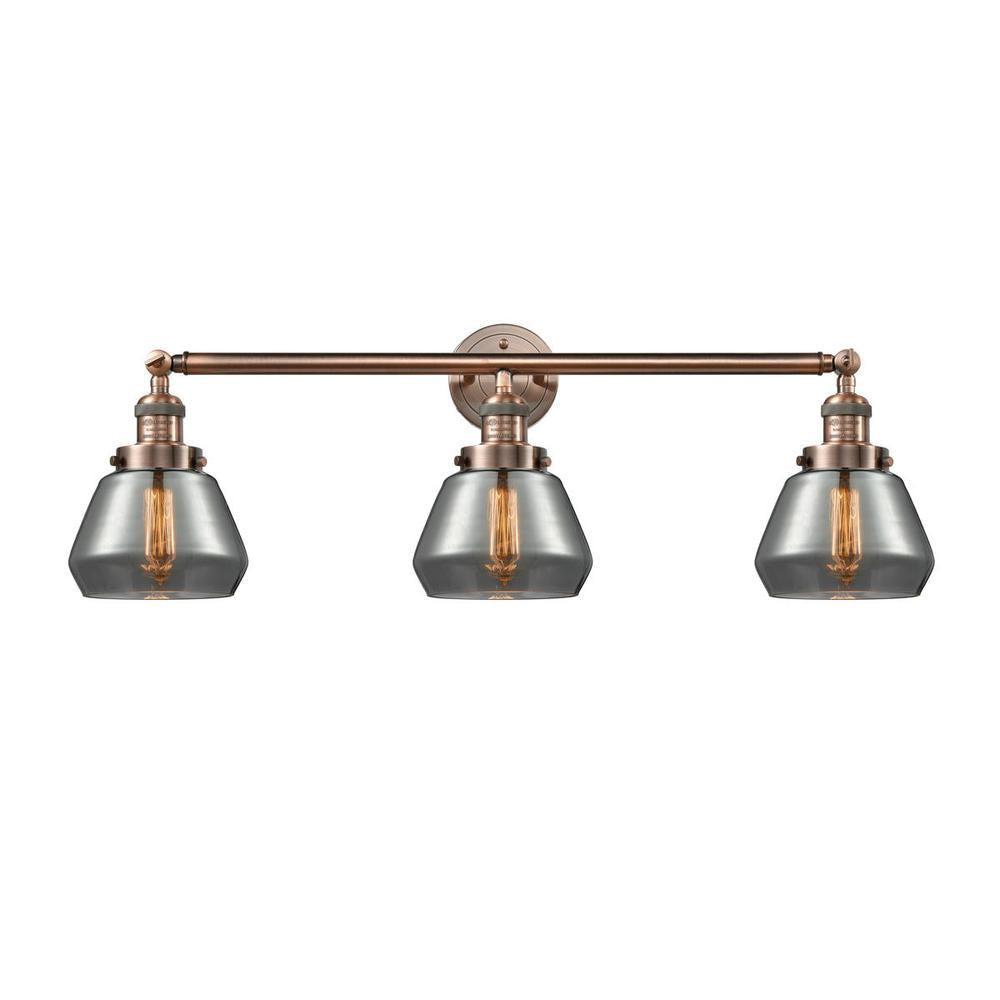 Fulton - 3 Light - 30 inch - Antique Copper - Bath Vanity Light