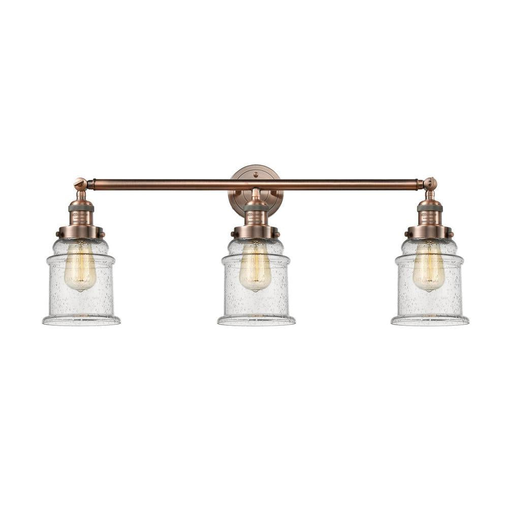 Canton - 3 Light - 30 inch - Antique Copper - Bath Vanity Light