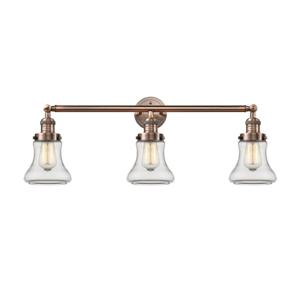 Bellmont - 3 Light - 30 inch - Antique Copper - Bath Vanity Light