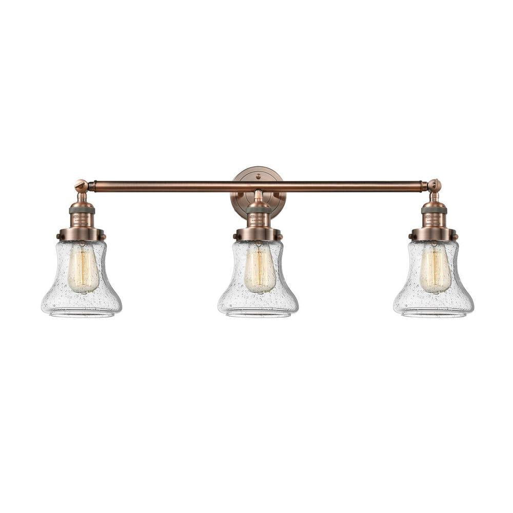 Bellmont - 3 Light - 30 inch - Antique Copper - Bath Vanity Light