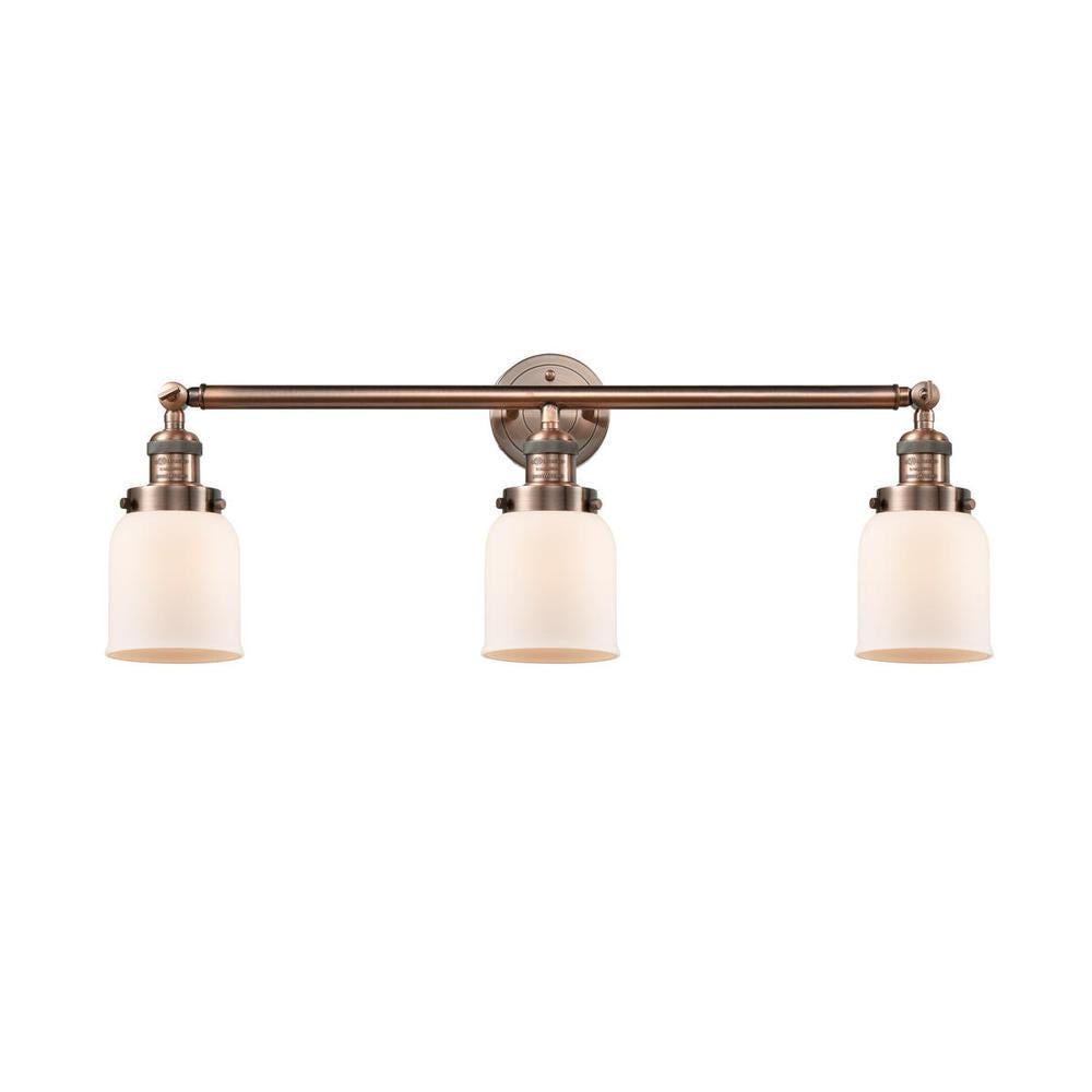 Bell - 3 Light - 30 inch - Antique Copper - Bath Vanity Light