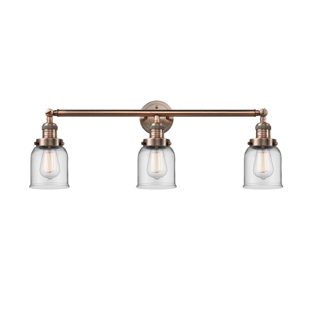 Bell - 3 Light - 30 inch - Antique Copper - Bath Vanity Light