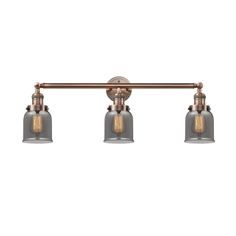 Bell - 3 Light - 30 inch - Antique Copper - Bath Vanity Light