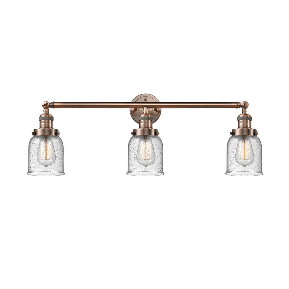Bell - 3 Light - 30 inch - Antique Copper - Bath Vanity Light