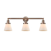 Cone - 3 Light - 30 inch - Antique Copper - Bath Vanity Light