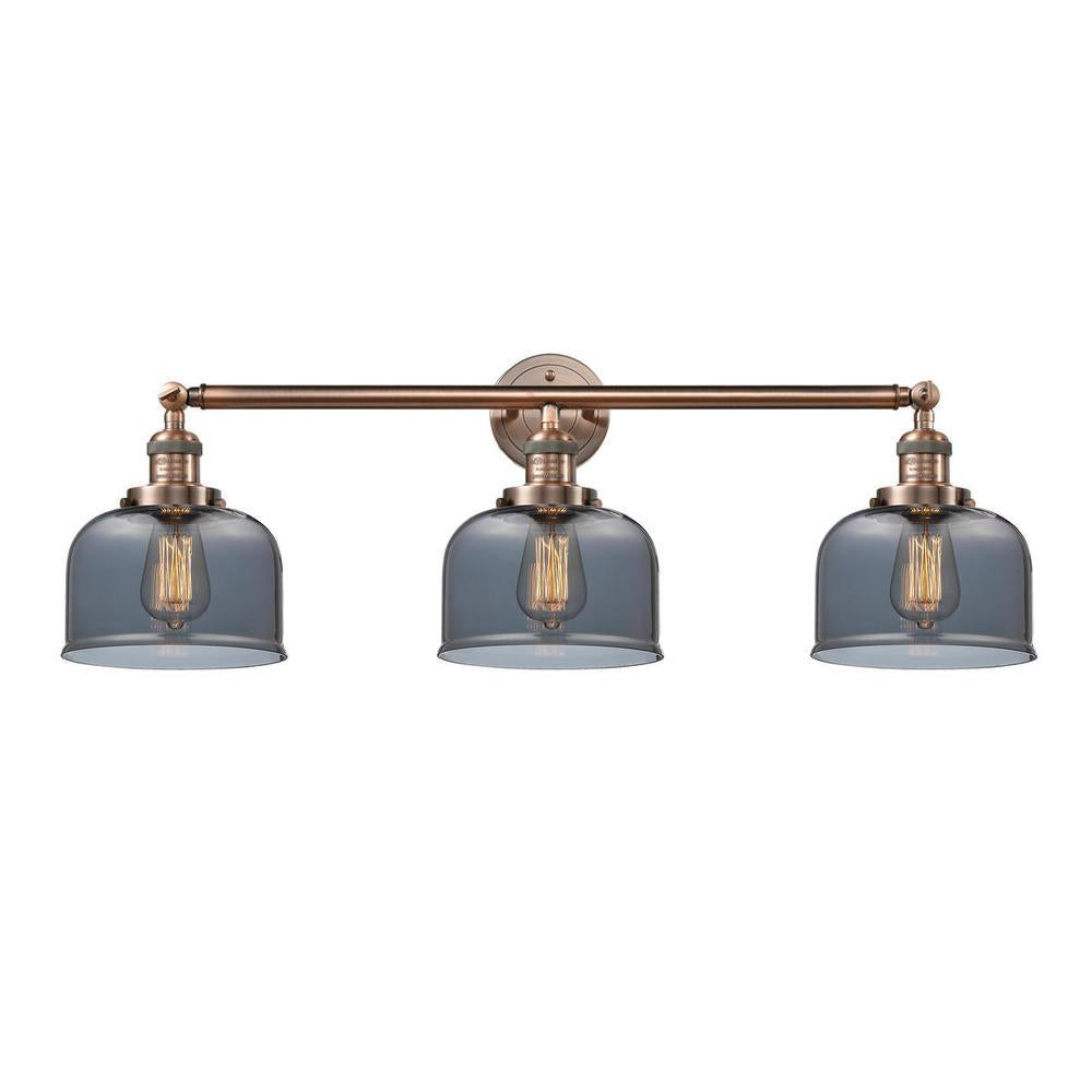 Bell - 3 Light - 32 inch - Antique Copper - Bath Vanity Light