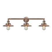 Railroad - 3 Light - 32 inch - Antique Copper - Bath Vanity Light