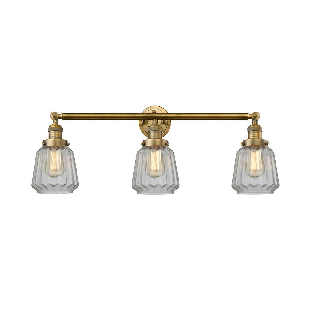 Chatham - 3 Light - 30 inch - Brushed Brass - Bath Vanity Light
