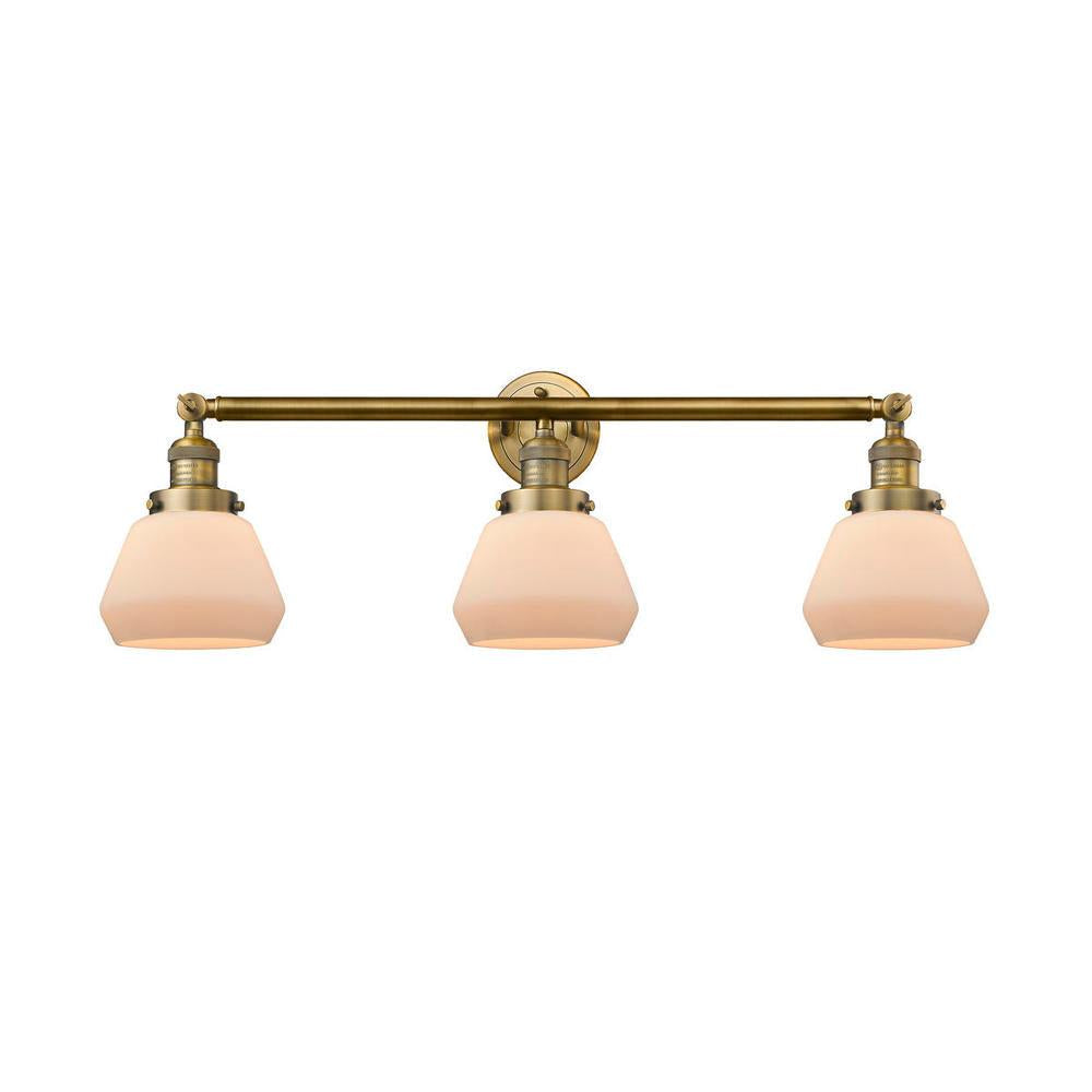 Fulton - 3 Light - 30 inch - Brushed Brass - Bath Vanity Light