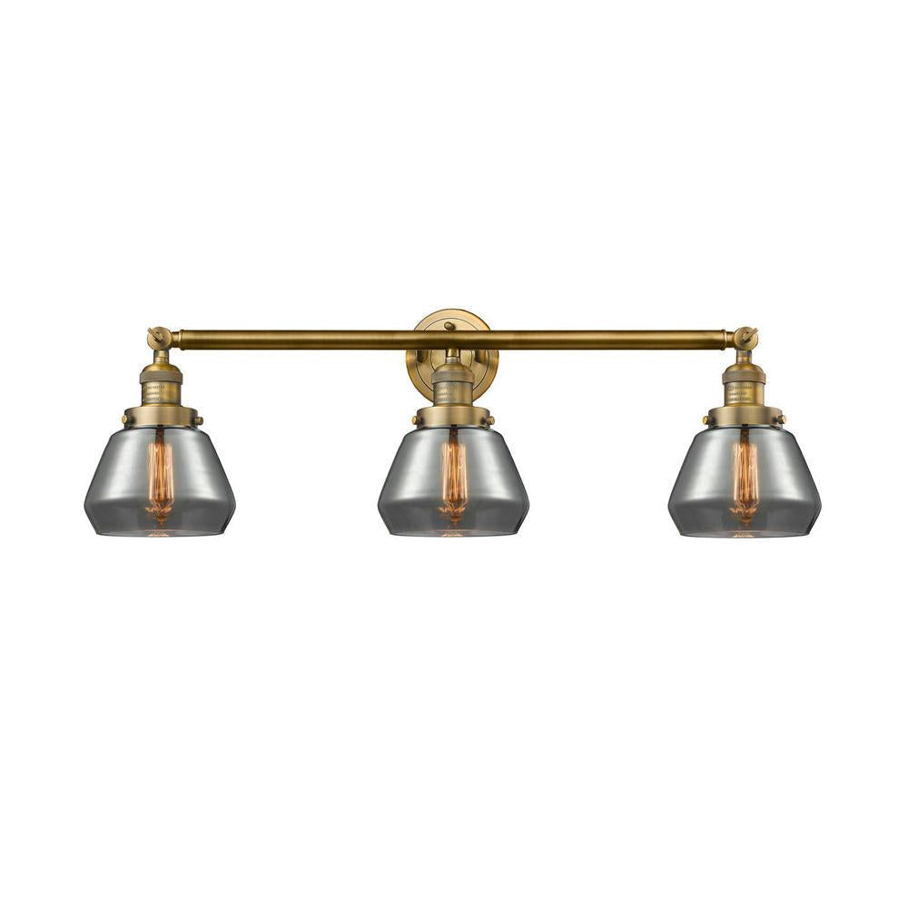 Fulton - 3 Light - 30 inch - Brushed Brass - Bath Vanity Light