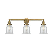 Canton - 3 Light - 30 inch - Brushed Brass - Bath Vanity Light