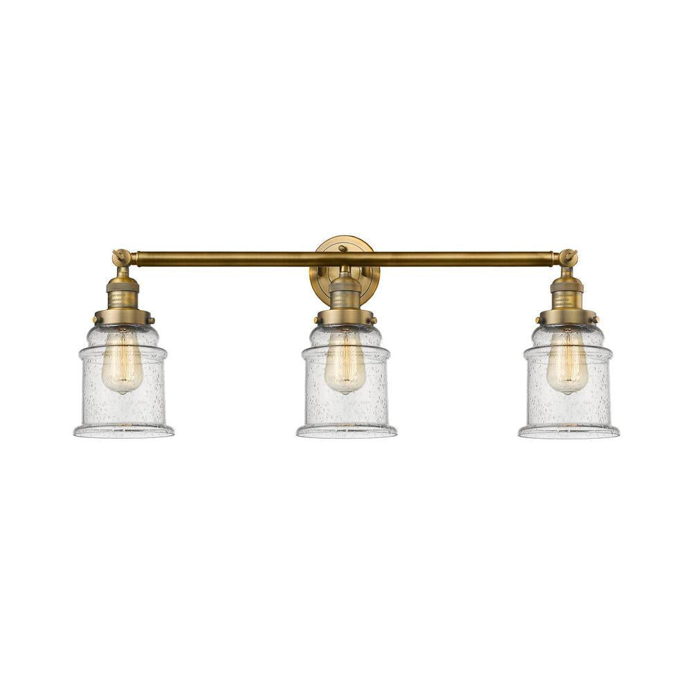 Canton - 3 Light - 30 inch - Brushed Brass - Bath Vanity Light