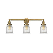 Canton - 3 Light - 30 inch - Brushed Brass - Bath Vanity Light