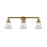 Bellmont - 3 Light - 30 inch - Brushed Brass - Bath Vanity Light