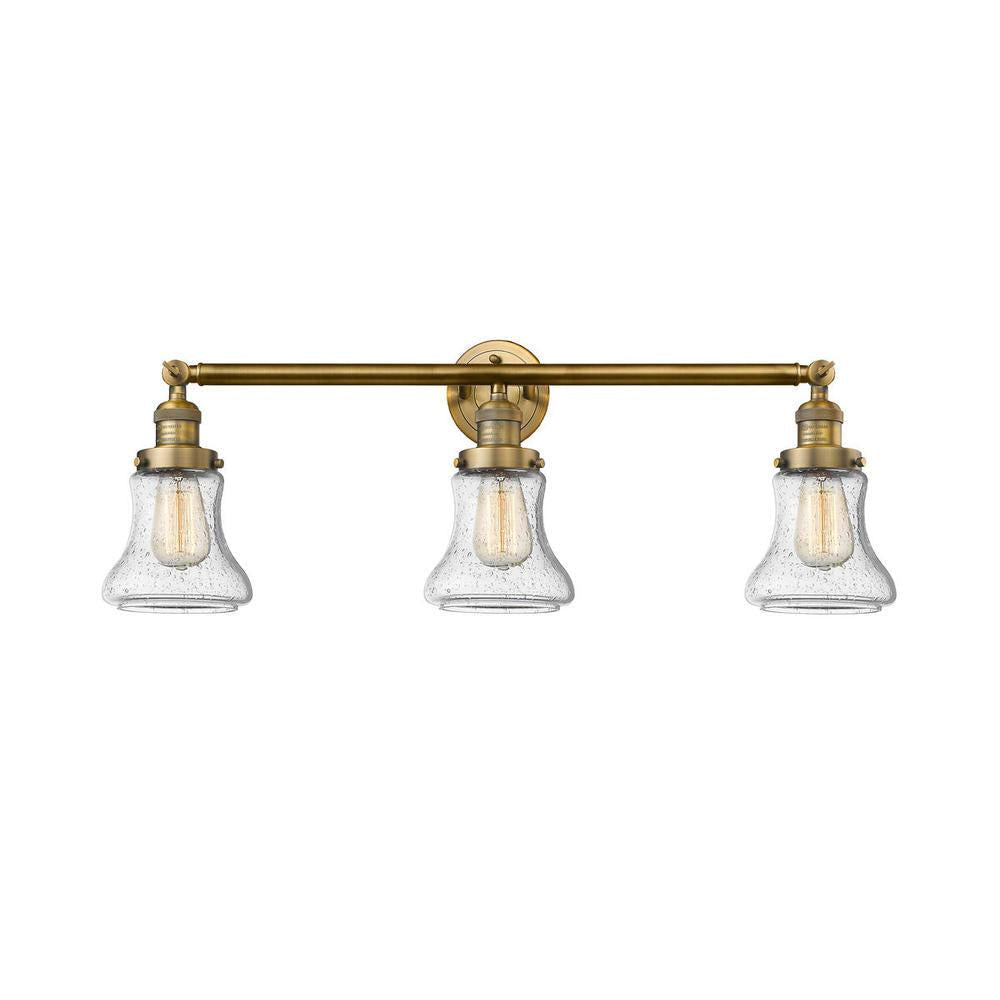 Bellmont - 3 Light - 30 inch - Brushed Brass - Bath Vanity Light